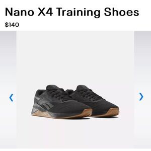 REEBOK Nano X4 - Black Gum. Size 9